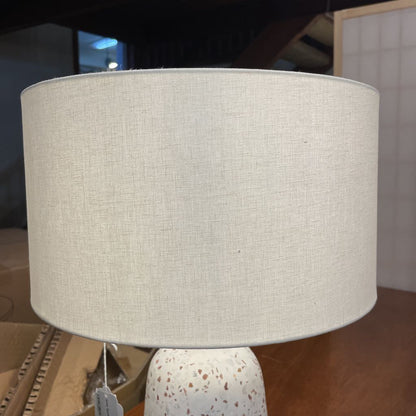 White Terrazo Large Table Lamp