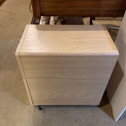 2 Drawer Rolling File Cabinet w Brassy Pulls C CABINETS
