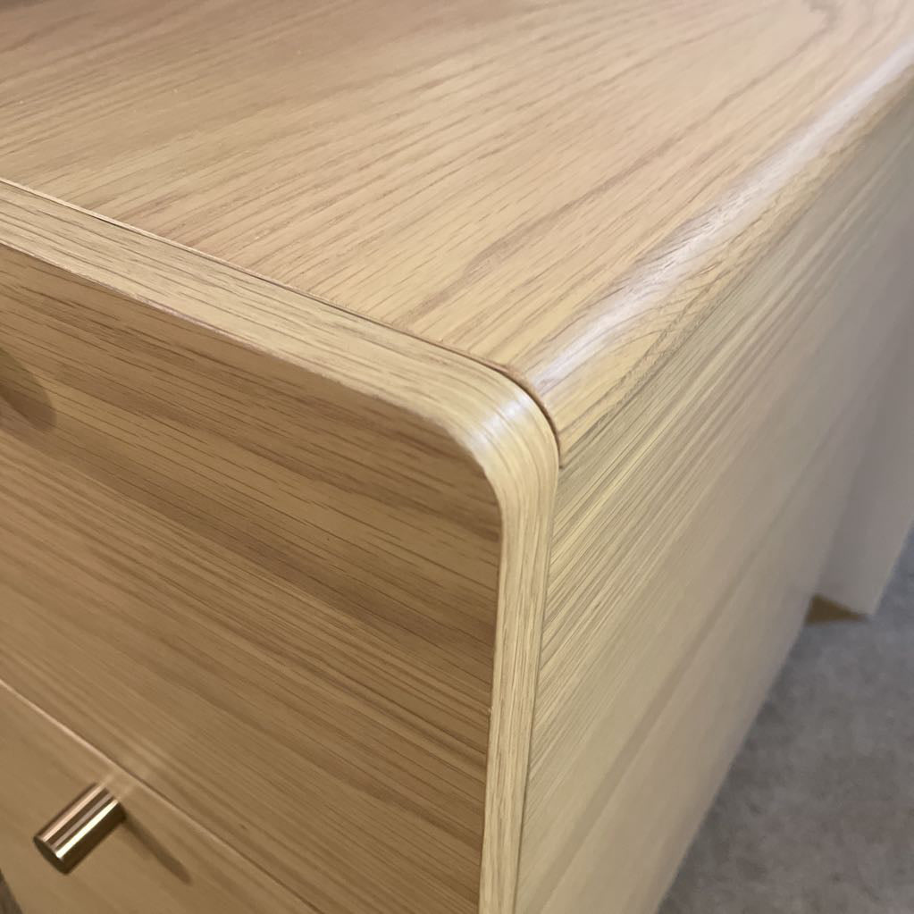 2 Drawer Rolling File Cabinet w Brassy Pulls C CABINETS