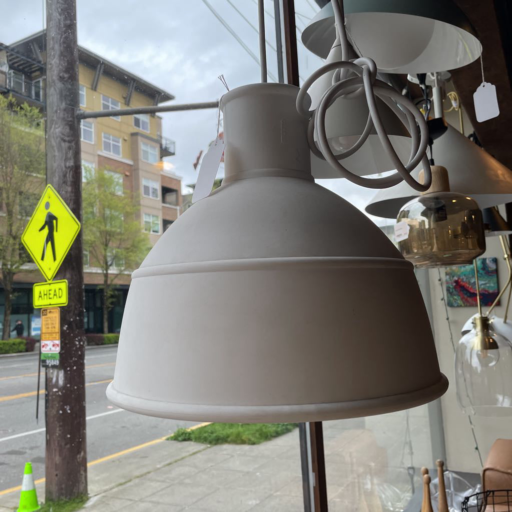 White RLM Style Pendant Light LAMPS