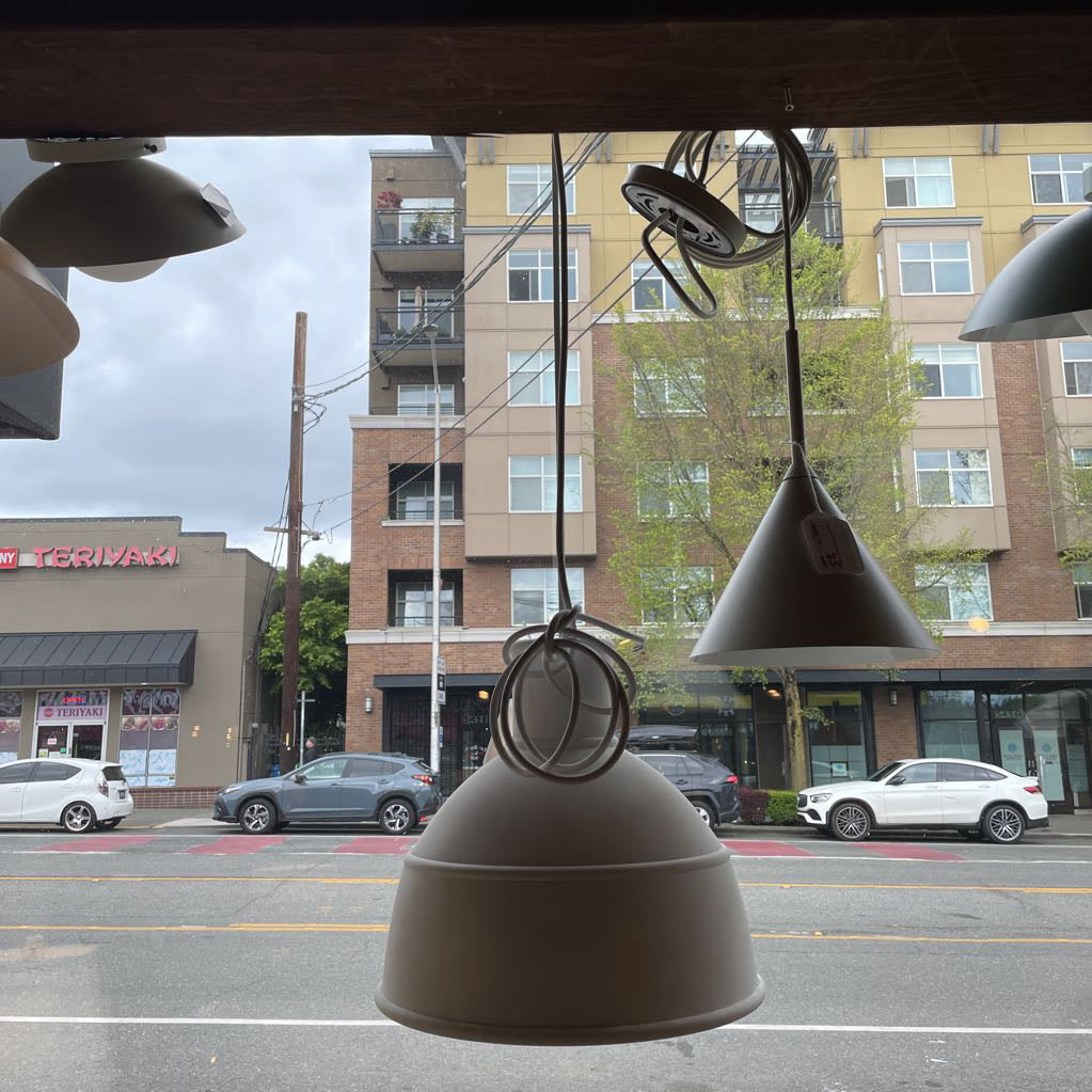 White RLM Style Pendant Light LAMPS