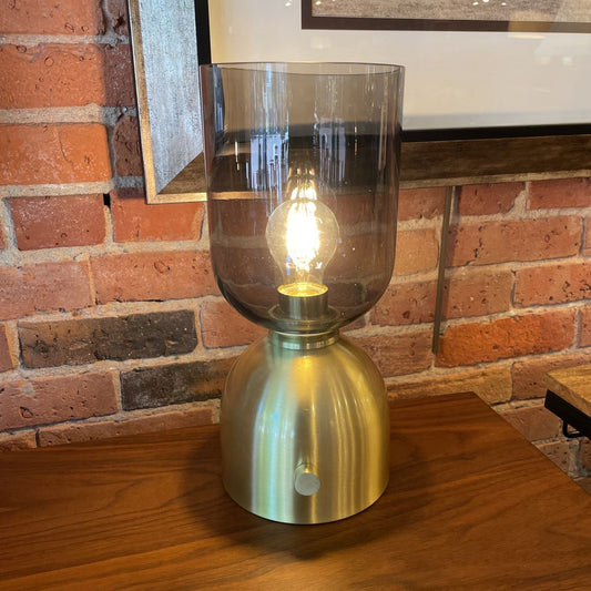 Smoked Glass Votive Table Lamp LAMPS