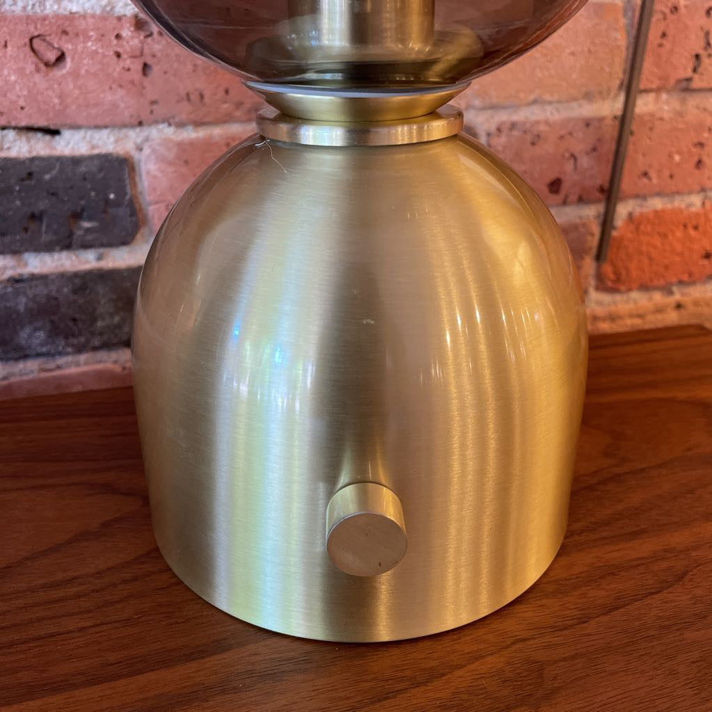 Smoked Glass Votive Table Lamp