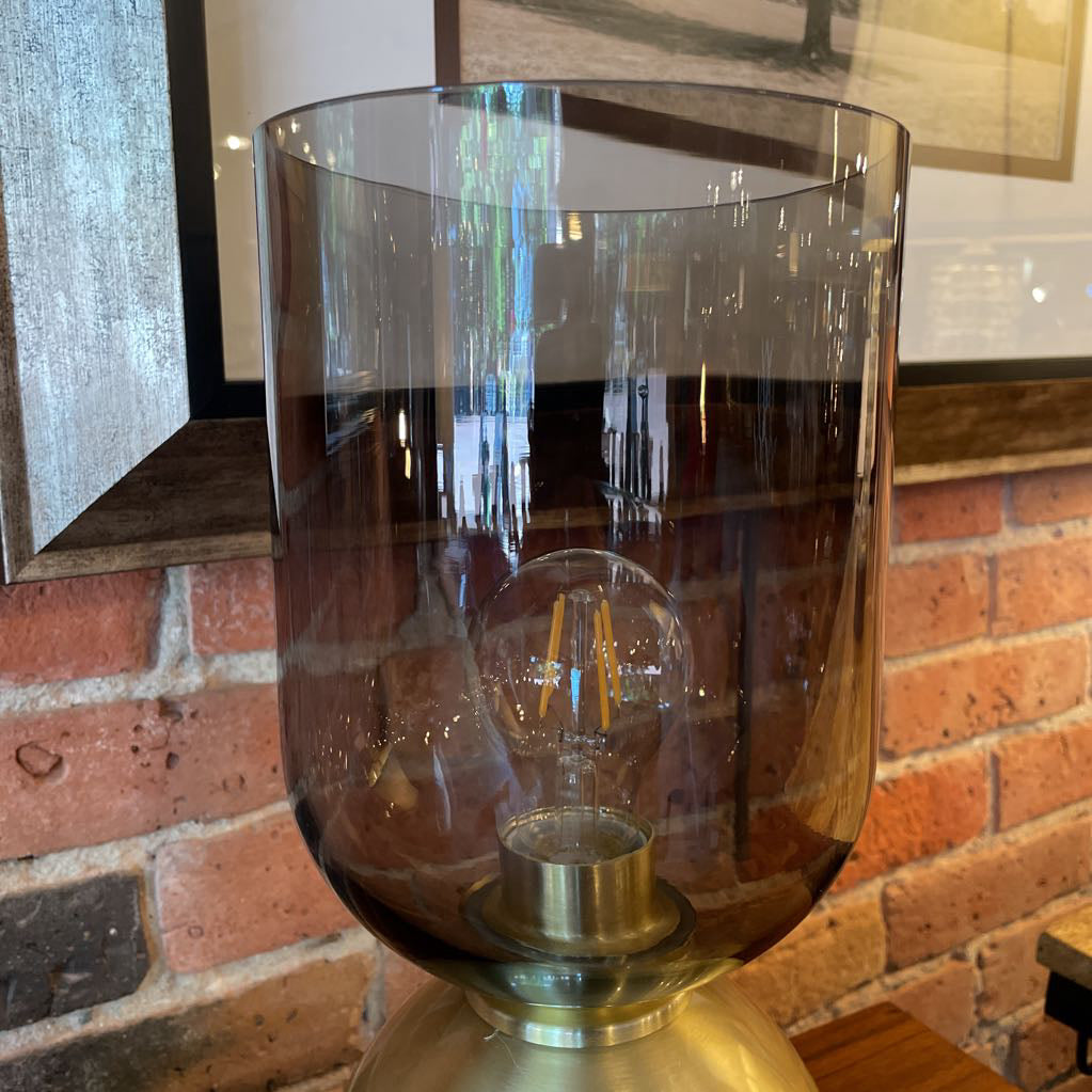 Smoked Glass Votive Table Lamp LAMPS