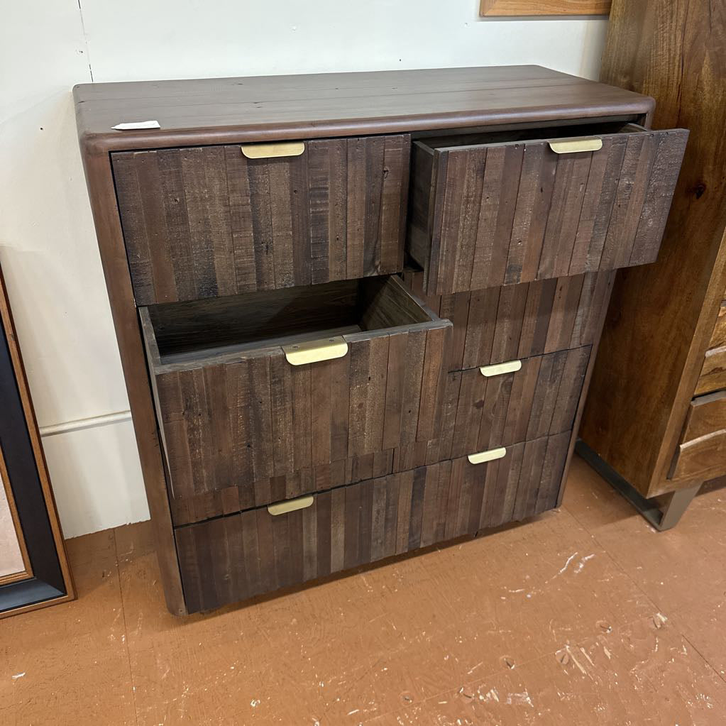 Burnt Oak Reclaimed Wood Chest C HIGHBOYS
