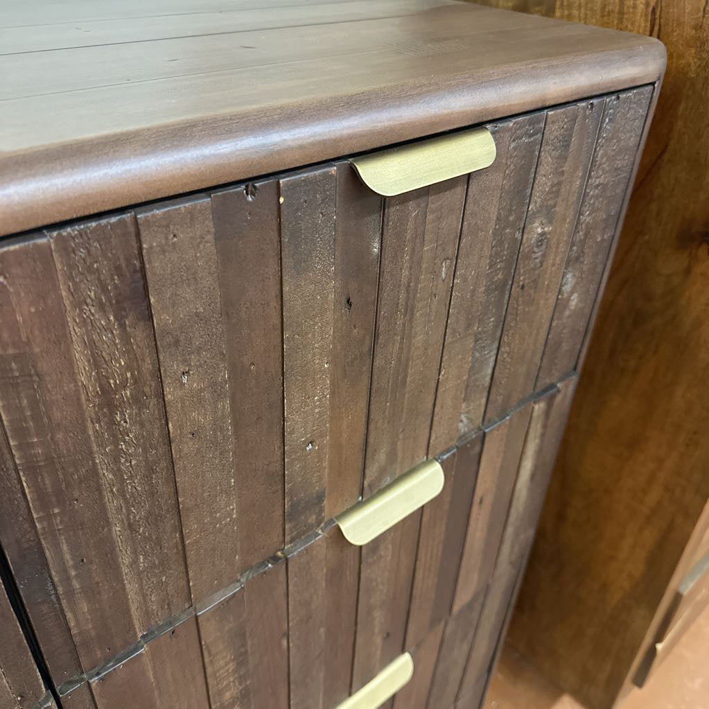 Burnt Oak Reclaimed Wood Chest C HIGHBOYS