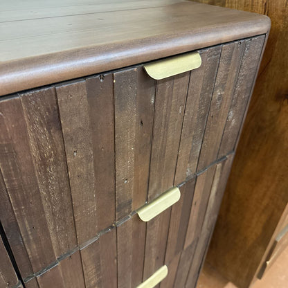 Burnt Oak Reclaimed Wood Chest C HIGHBOYS