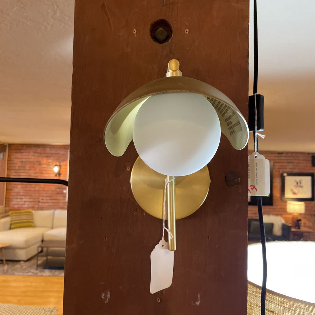 Brass Bonnet Sconce LAMPS