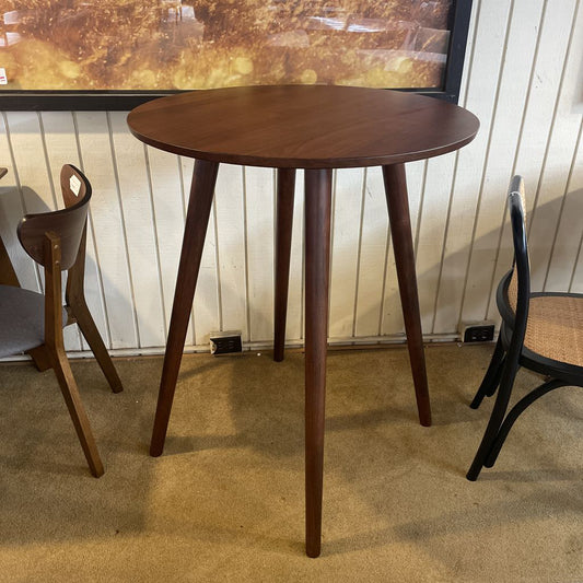 Round Walnut Bar Table C BAR SERVERS