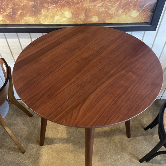 Round Walnut Bar Table C BAR SERVERS