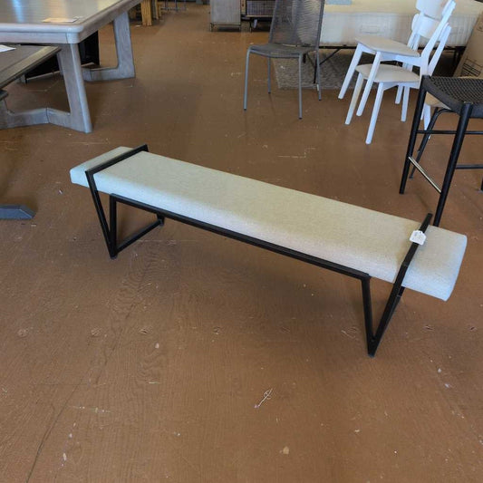 Cream Accent Bench