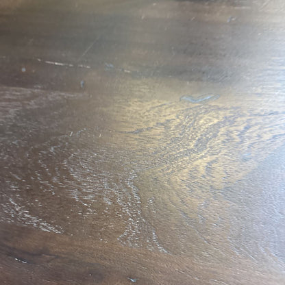 Round Dark Wood Side Table C SIDE TABLES