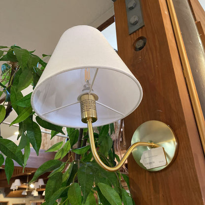 Brass Sconce with Shade LAMPS