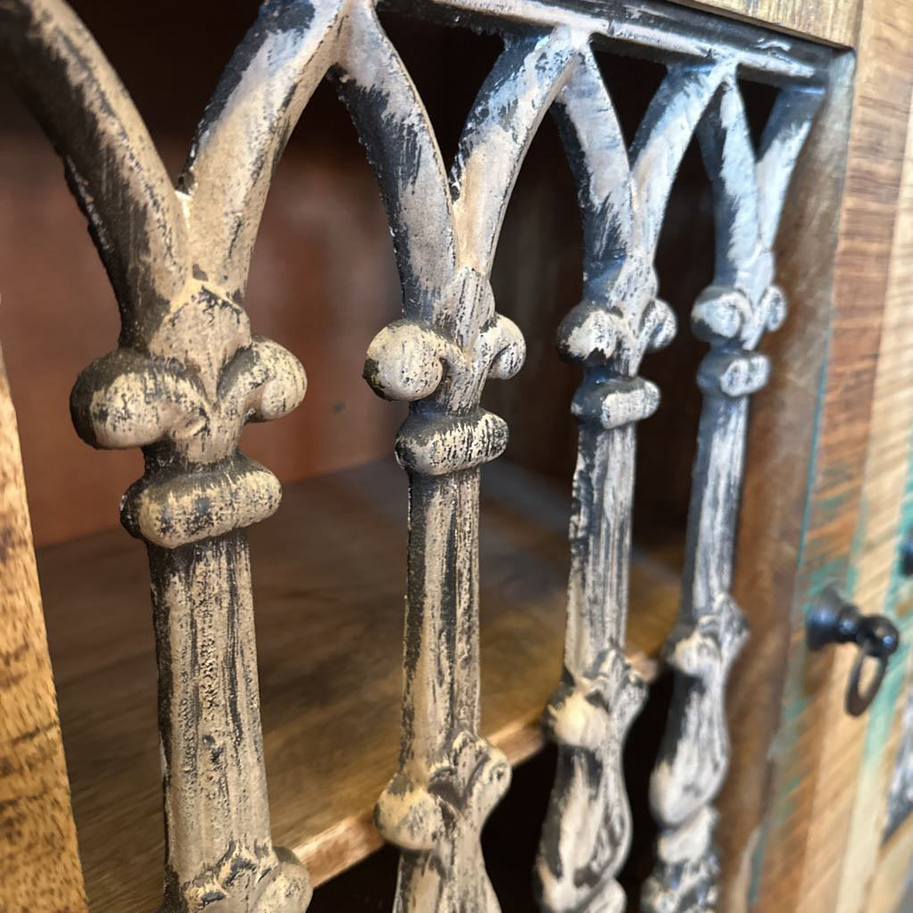 Distressed Iron Detail Console C SIDEBOARDS