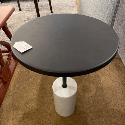 Round Metal and Marble Side Table C SIDE TABLES