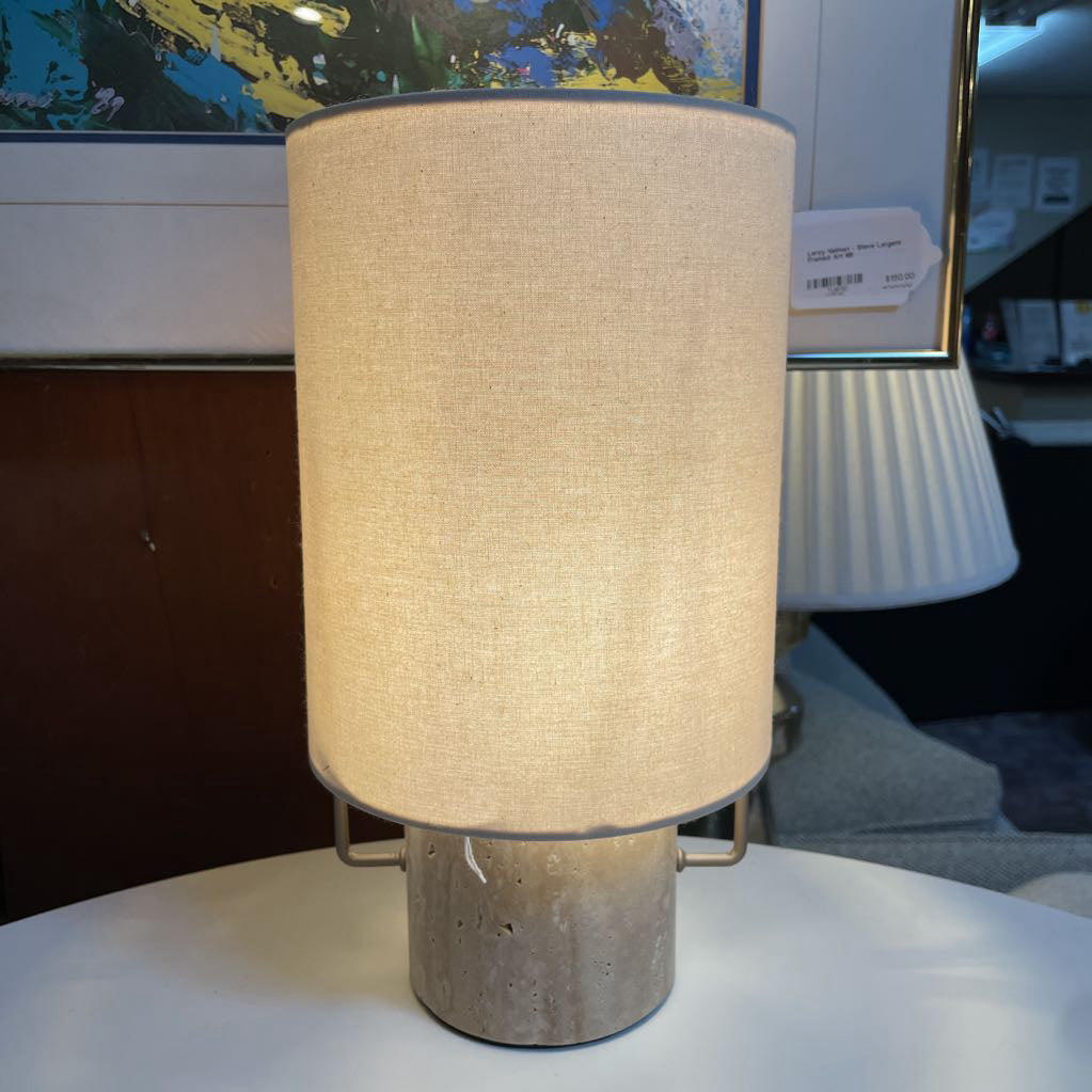 Travertine Short Table Lamp