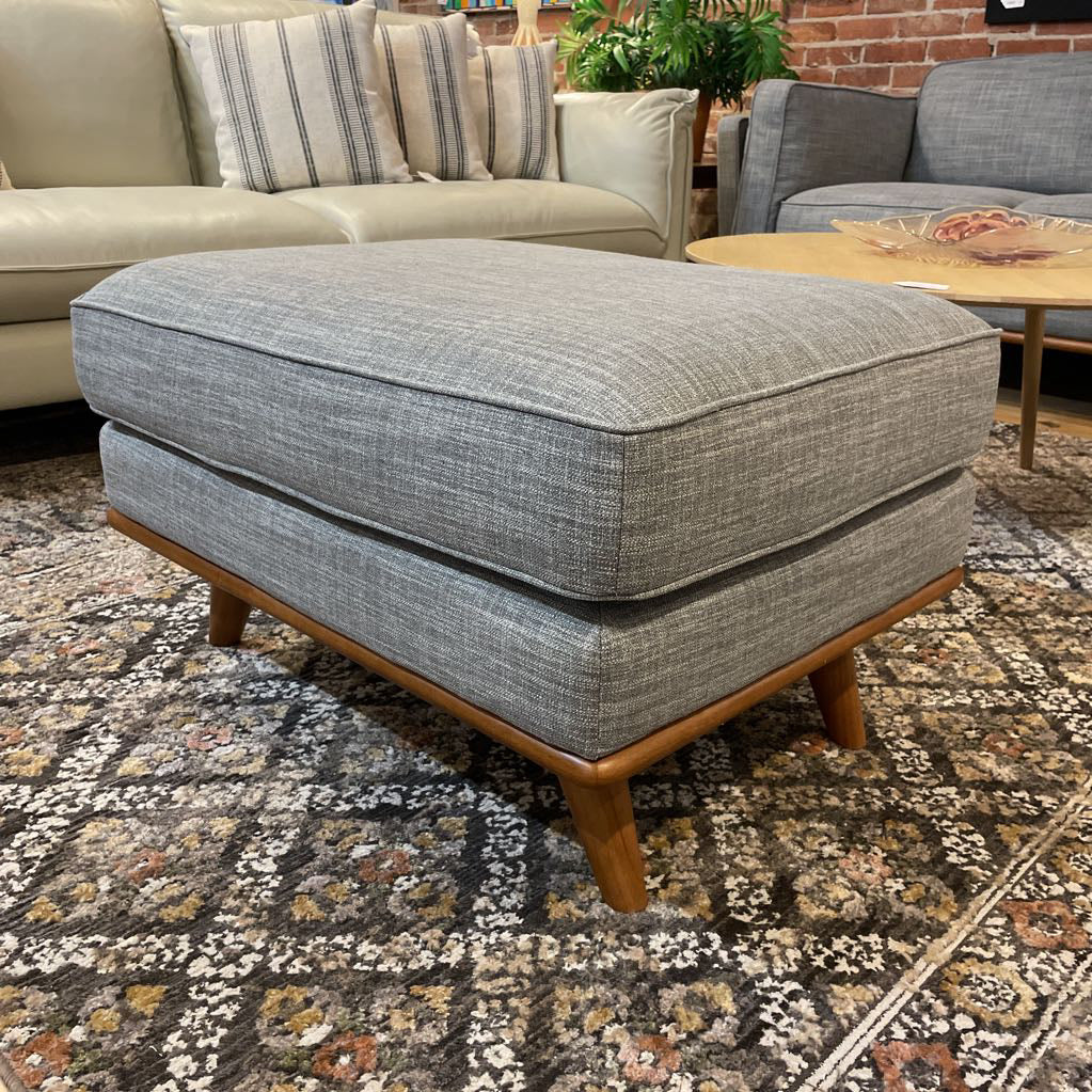 Timber Fabric Ottoman