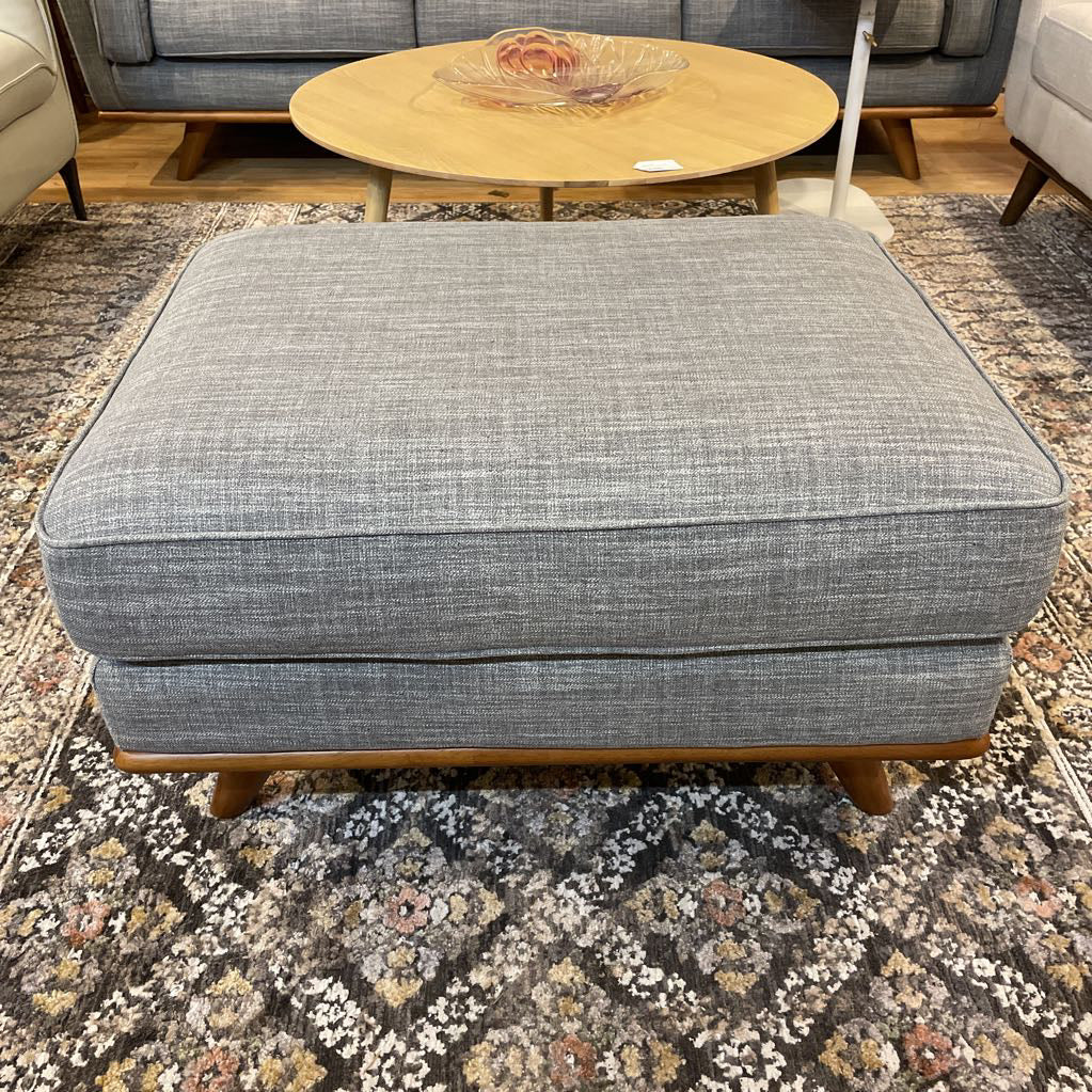 Timber Fabric Ottoman