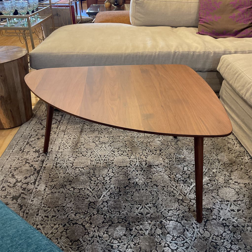 Walnut Wedge Coffee Table Large C COFFEE TABLES