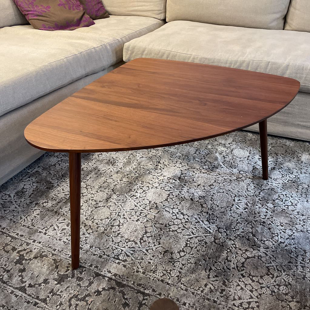 Walnut Wedge Coffee Table Large C COFFEE TABLES