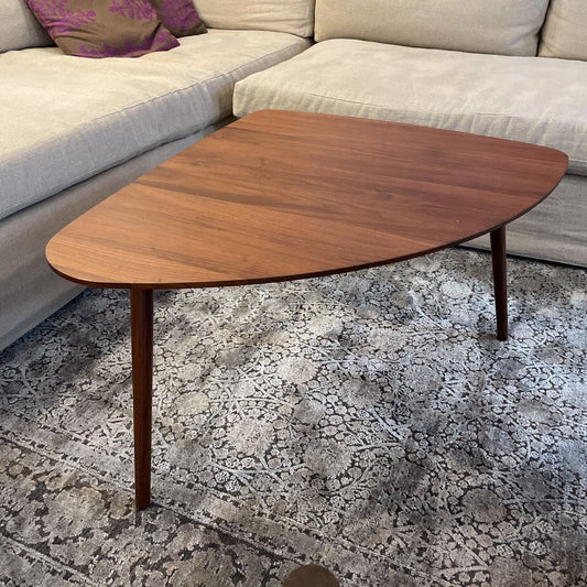 Walnut Wedge Coffee Table Large C COFFEE TABLES