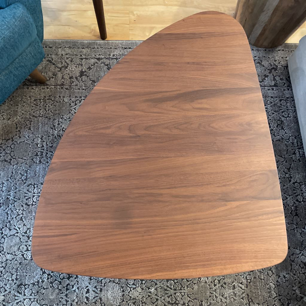 Walnut Wedge Coffee Table Large C COFFEE TABLES