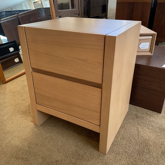Wooden Two Drawer Nightstand C NIGHTSTANDS