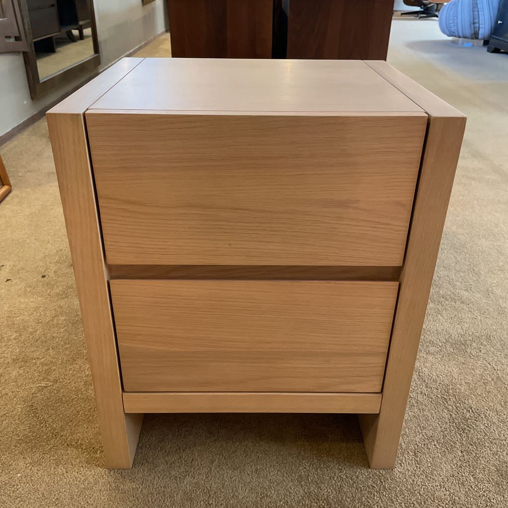 Wooden Two Drawer Nightstand C NIGHTSTANDS