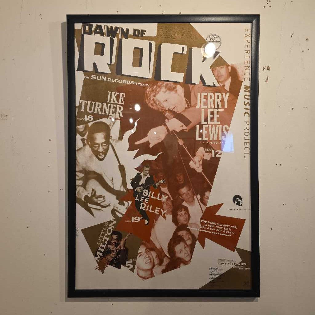 Dawn of Rock Experience Music Project Framed Poster