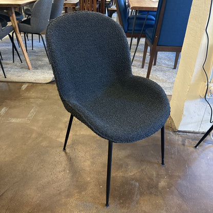 Black Boucle Chair C DINING CHAIRS
