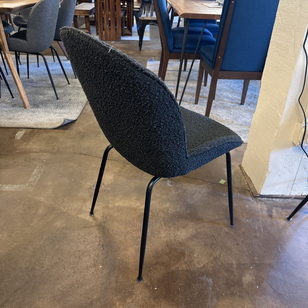 Black Boucle Chair C DINING CHAIRS