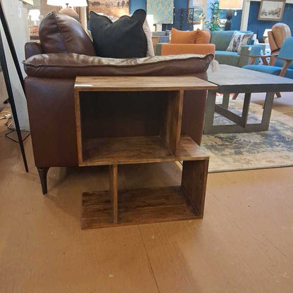 Dark Acacia 2 Cube Shelf C BOOKSHELVES