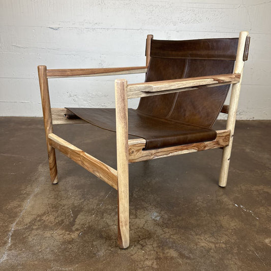 Leather Sling Chair