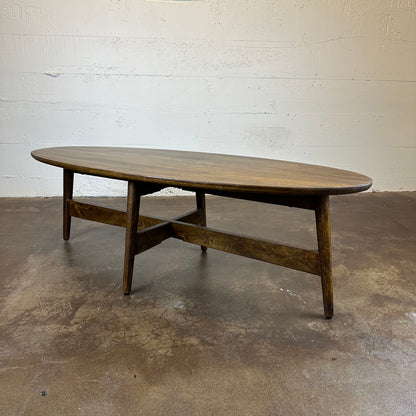 Oval Mango Wood Coffee Table