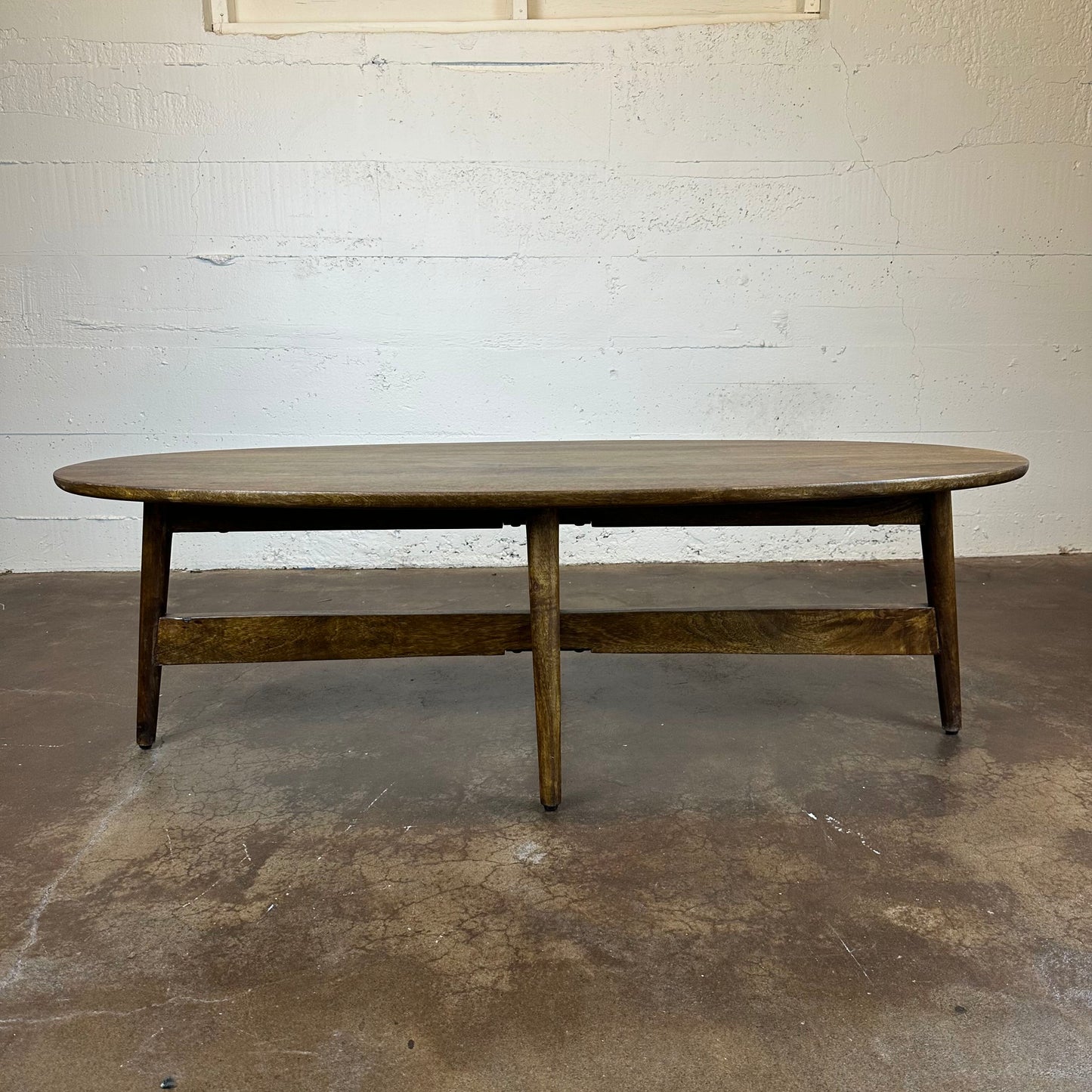 Oval Mango Wood Coffee Table