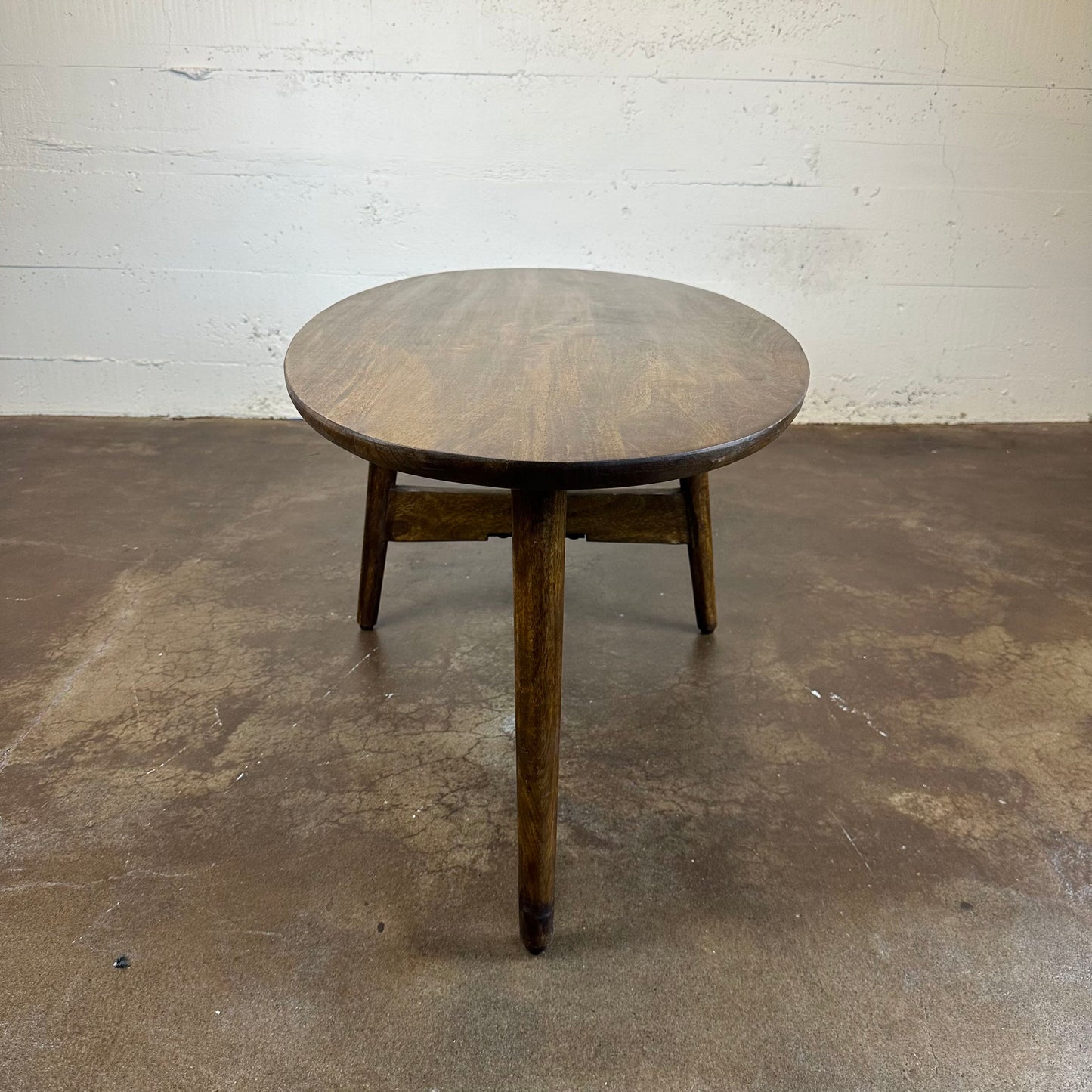 Oval Mango Wood Coffee Table