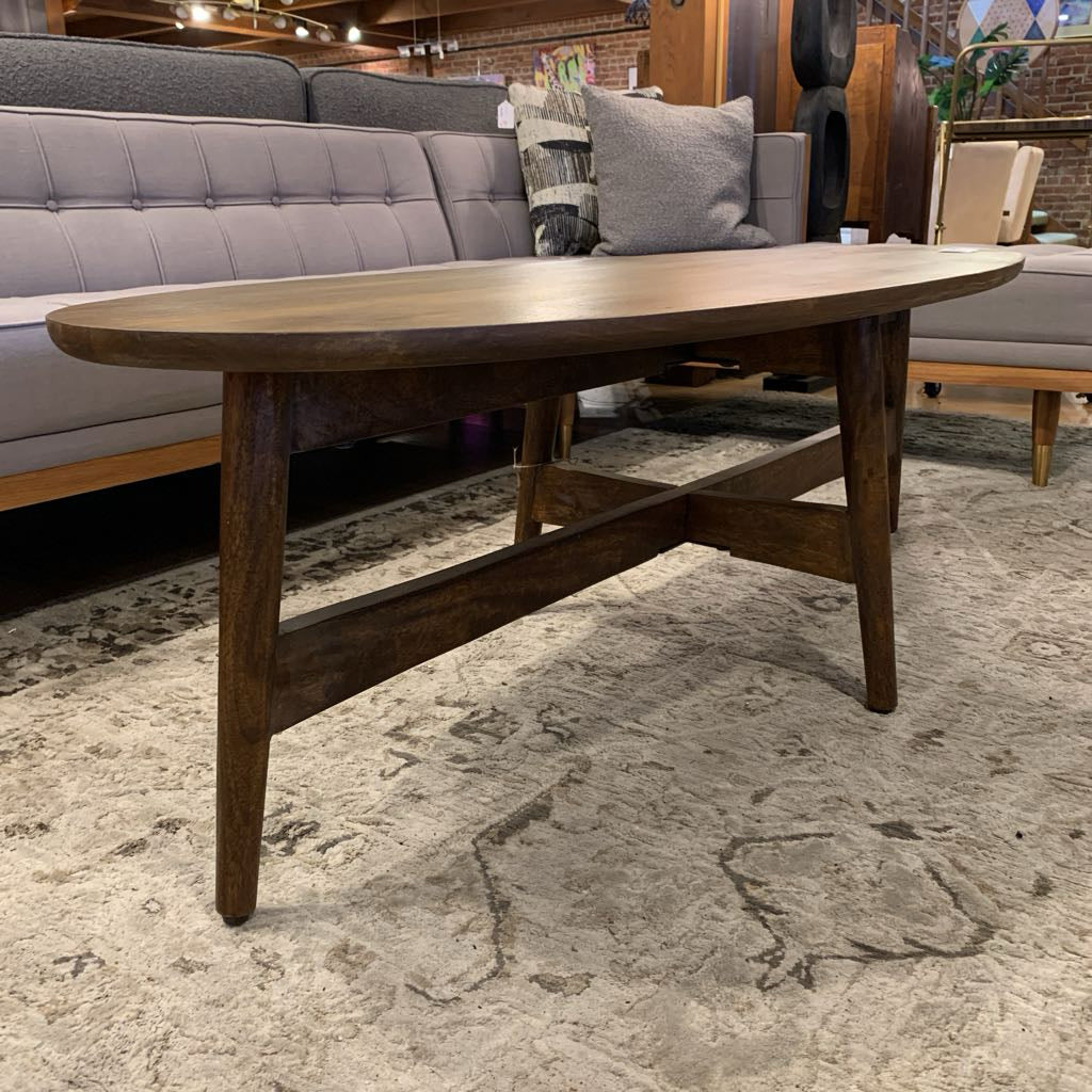 Oval Mango Wood Coffee Table C COFFEE TABLES