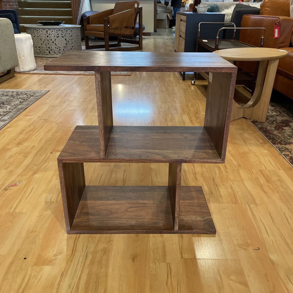 Dark Acacia 2 Cube Shelf C BOOKSHELVES