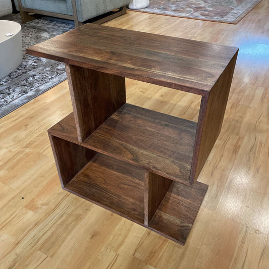 Dark Acacia 2 Cube Shelf