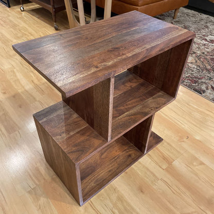 Dark Acacia 2 Cube Shelf