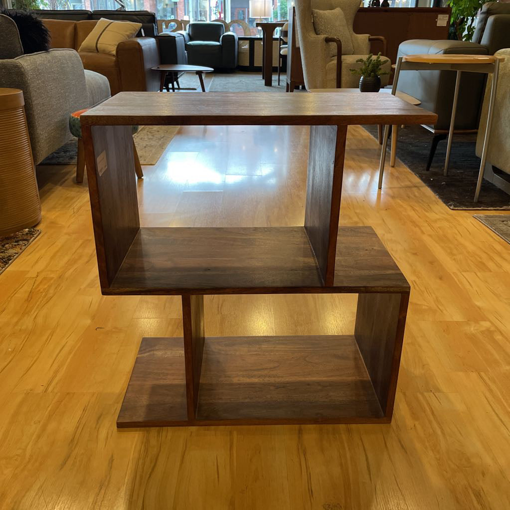 Dark Acacia 2 Cube Shelf C BOOKSHELVES