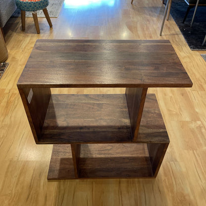 Dark Acacia 2 Cube Shelf