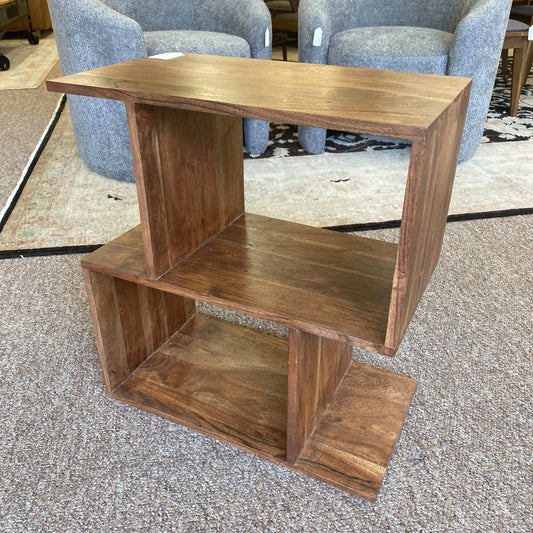 Dark Acacia 2 Cube Shelf