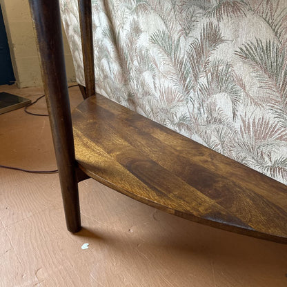 Half Moon Mango Wood Console Table C CONSOLE TABLES