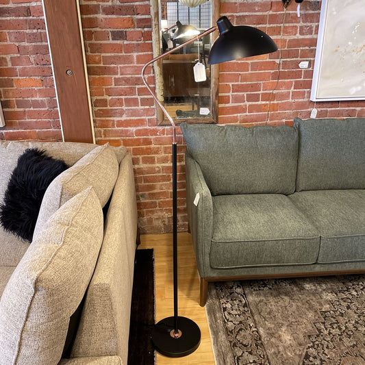 Black and Copper Floor Lamp
