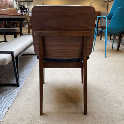 Faux Leather Walnut Dining Chair