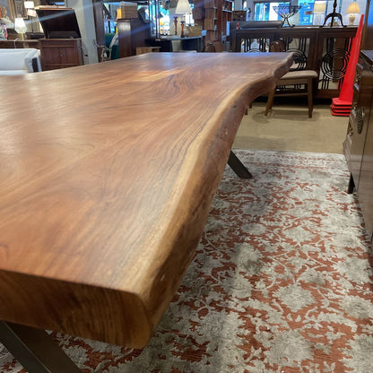 Live Edge Trestle Table 98"