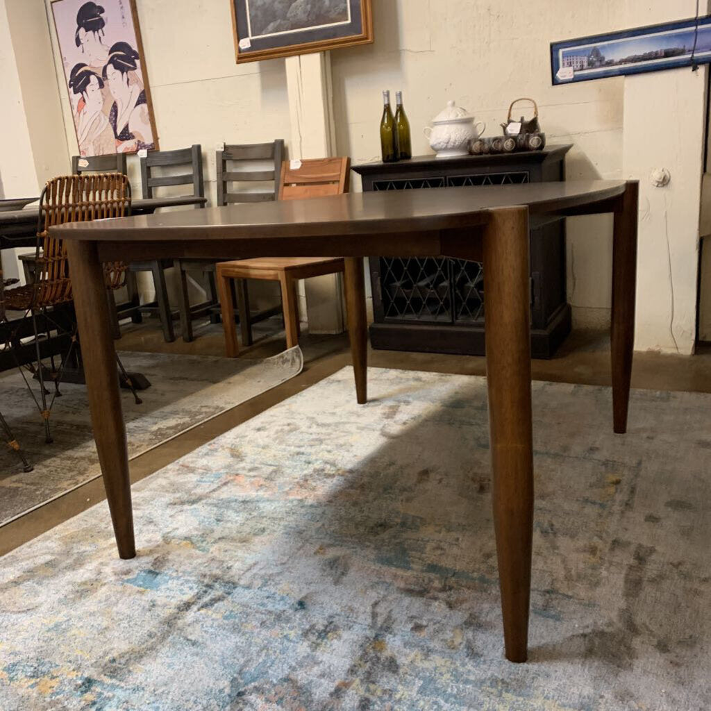 Euro Walnut Mid-Century Modern Dining Table