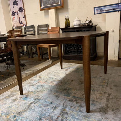 Euro Walnut Mid-Century Modern Dining Table