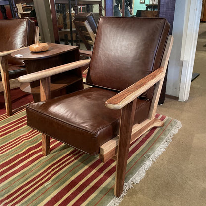 Chestnut Leather Accent Chair U ACCENT CHAIRS